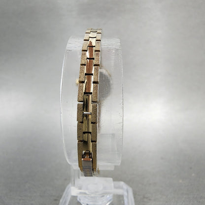 Citizen CQ Watch Women 17mm Black Dial Gold Tone Square 5920S49780 New Battery7