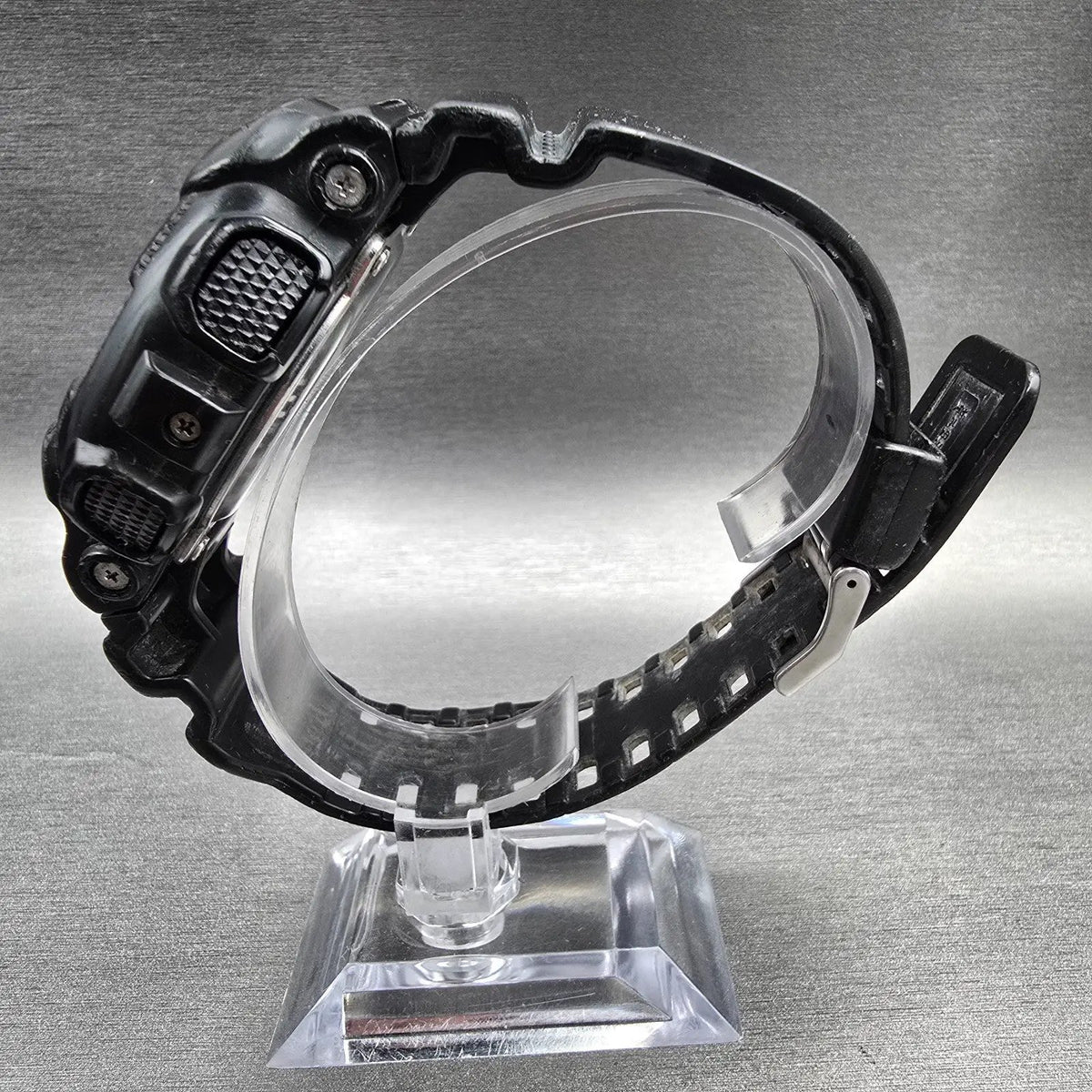 Casio G-Shock GD-100 Watch Men 51mm Black Chrono Alarm Round New Battery READ7