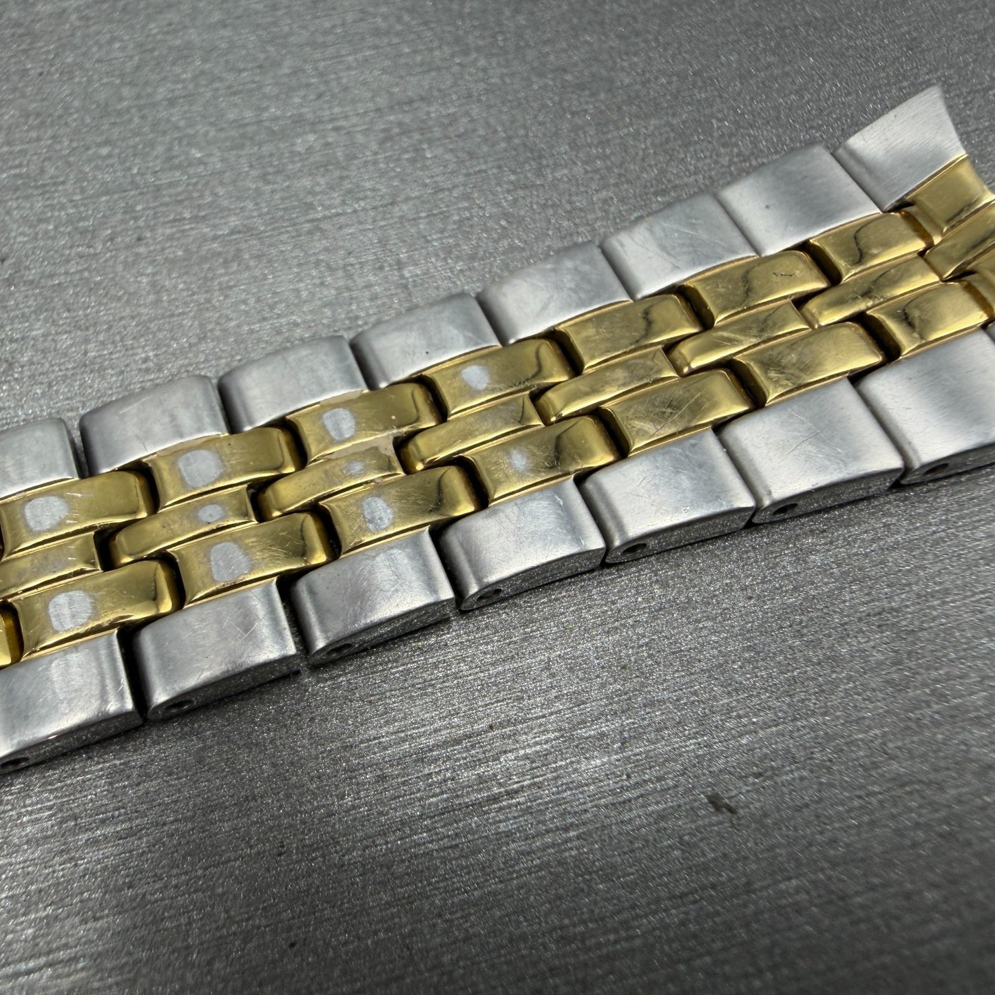 Seiko Bracelet 18mm Two Tone Stainless Steel 4A4K1C1 Tri-Folding Clasp7