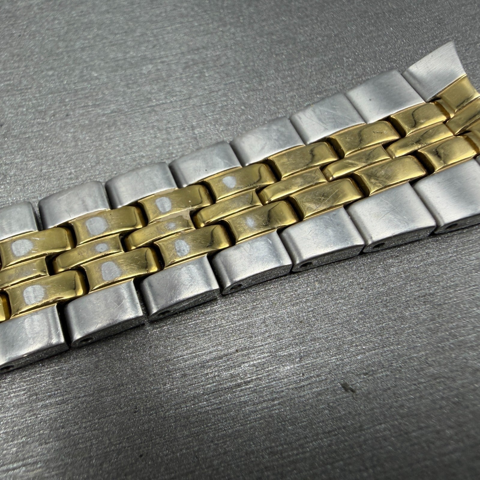 Seiko Bracelet 18mm Two Tone Stainless Steel 4A4K1C1 Tri-Folding Clasp7