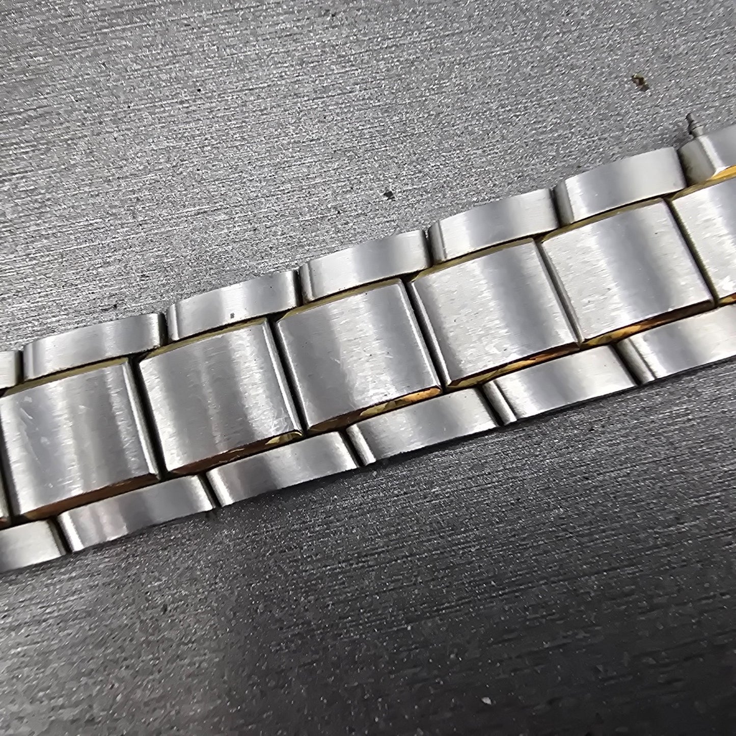 Movado Museum Bracelet 18mm Two Tone Stainless Steel Butterfly Clasp 85-G1-8856
