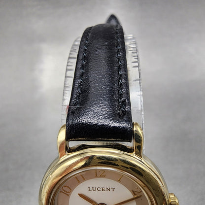 Seiko Lucent Watch Women 22mm White Dial Gold Tone 4n210360 New Battery4