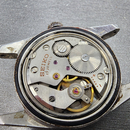 VTG Seiko Seahorse Watch Women 31mm White Dial Steel Round Manual Wind Runs11
