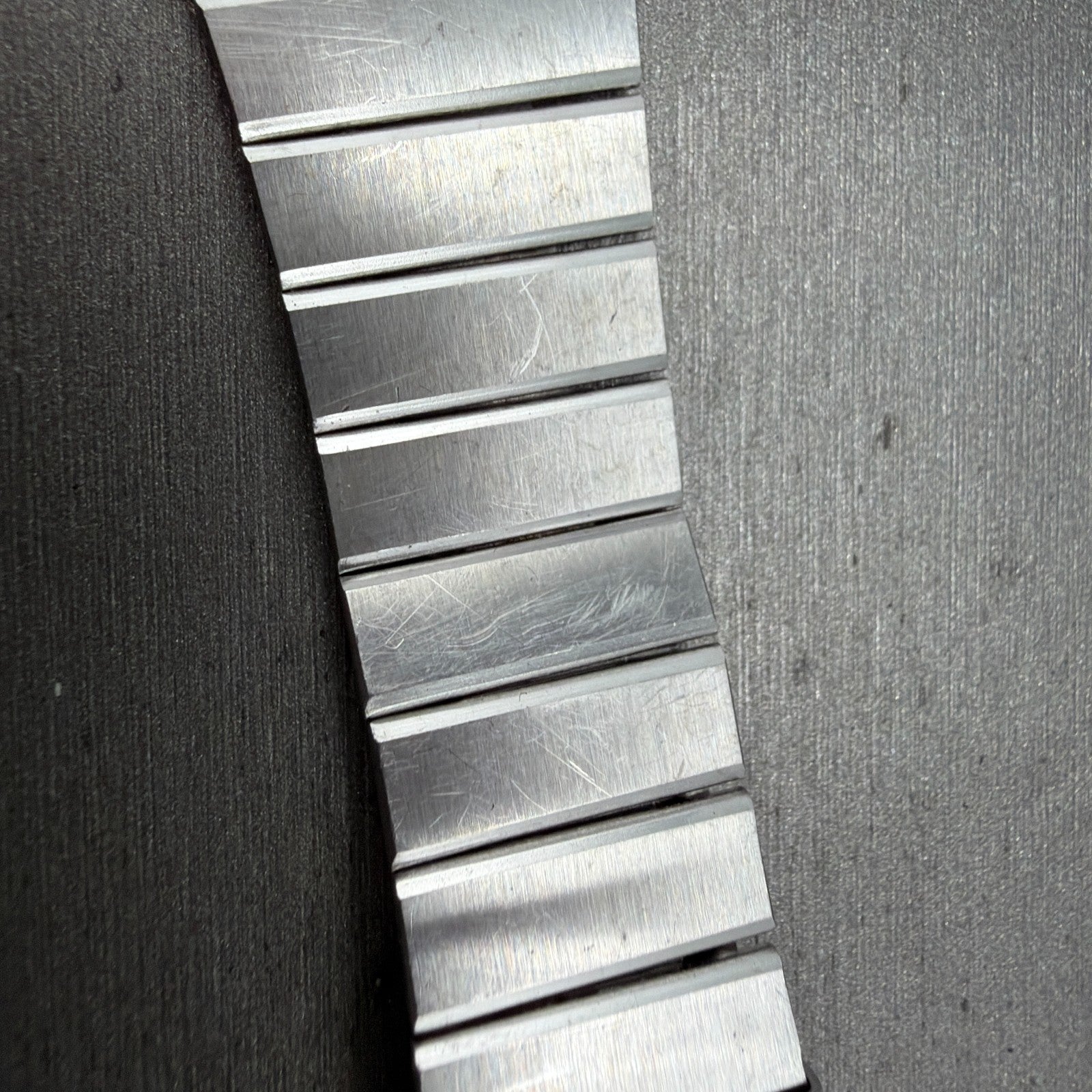 Seiko SQ Bracelet 21mm Stainless Steel Tri Folding Clasp Z1157 Vintage Japan B2