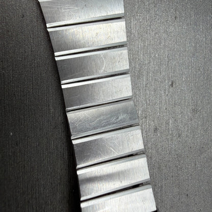 Seiko SQ Bracelet 21mm Stainless Steel Tri Folding Clasp Z1157 Vintage Japan B2