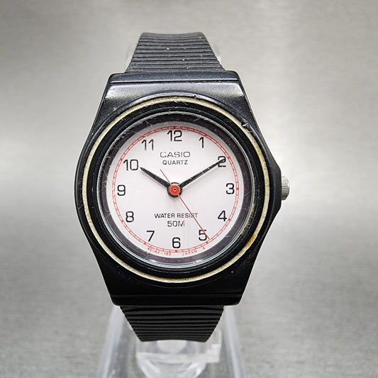 Casio Watch Women 24mm White Dial Black Tone Round LQ30W New Battery0
