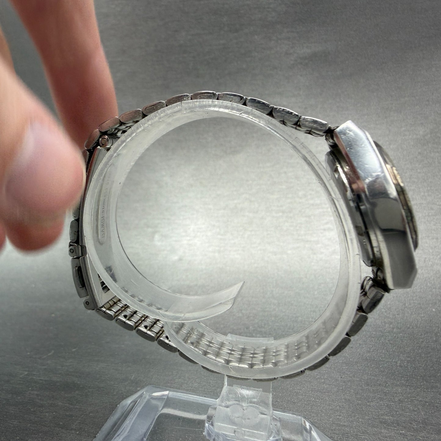 Seiko Watch Women 24mm Silver Dial Silver Tone Daydate 7903-0060 New Battery8