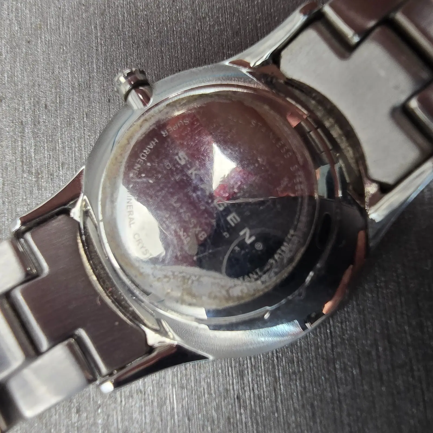 Skagen Watch Women 30mm Black Dial Silver Tone Gemmed 347SSXB New Battery10