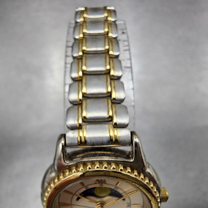 Citizen Junction Moonphase Watch Women 26mm Champagne Dial Two Tone Date PARTS