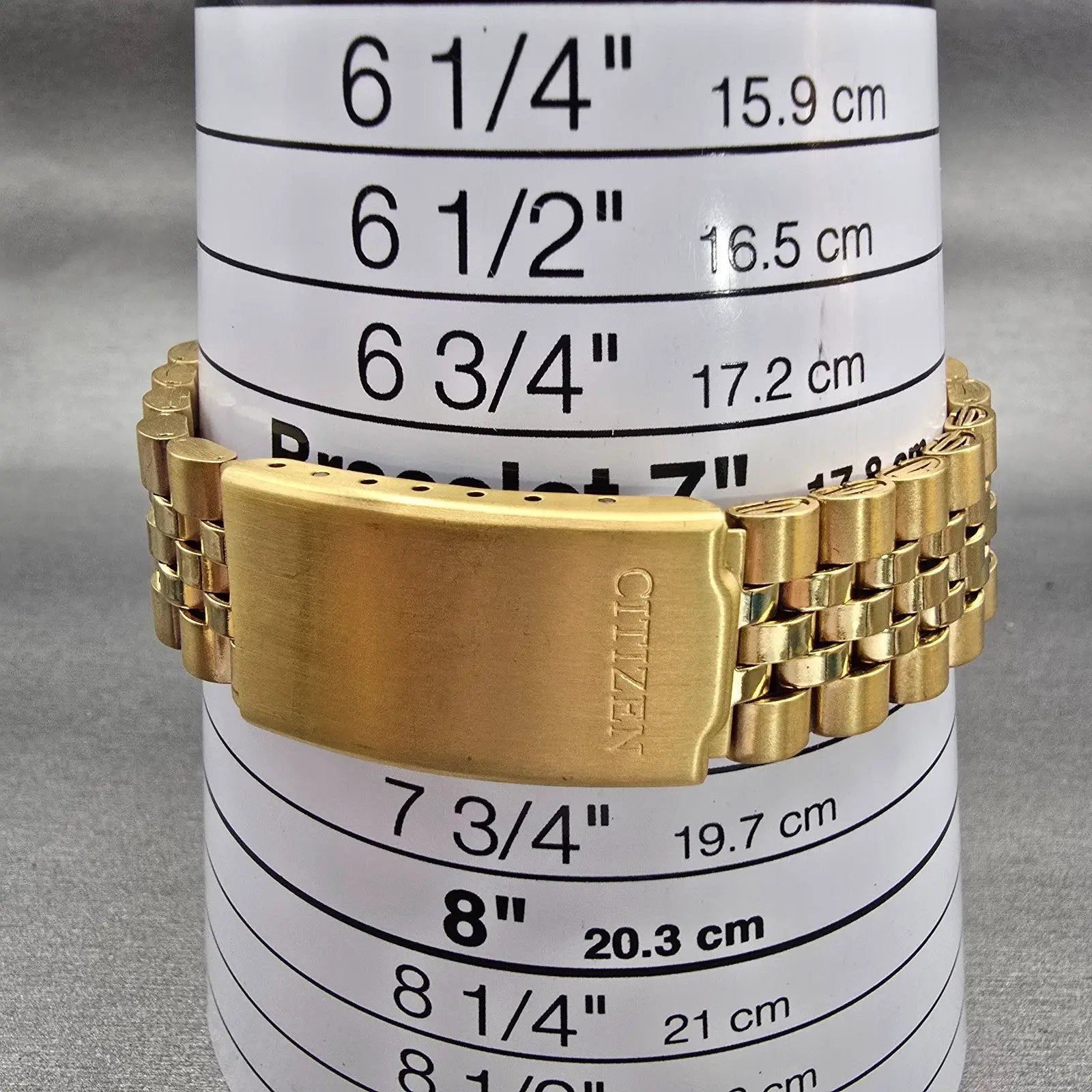 Citizen President Watch Men 35mm Blue Dial Gold Tone Daydate 6100-R00391 New Bat11