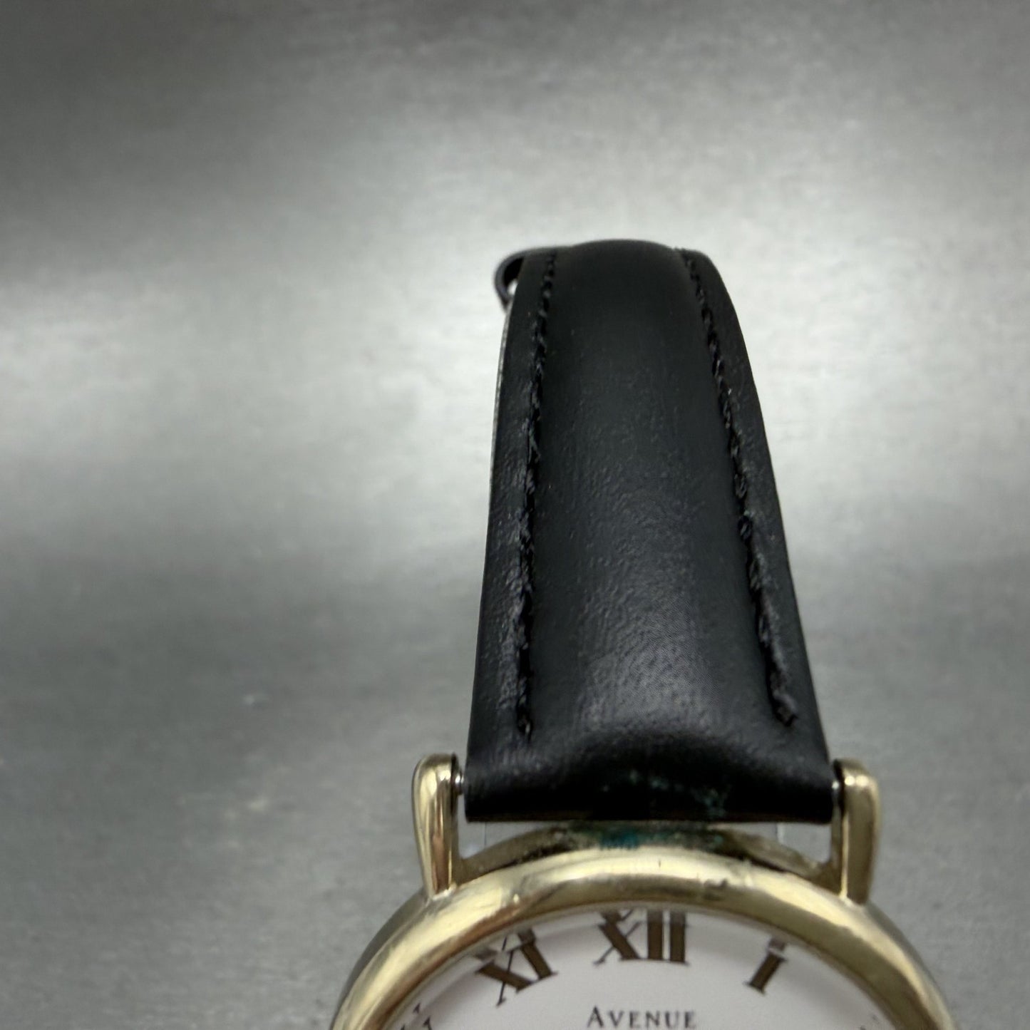 Seiko Avenue Watch Men 32mm White Dial Gold Tone Date 5P39-6070 New Battery4