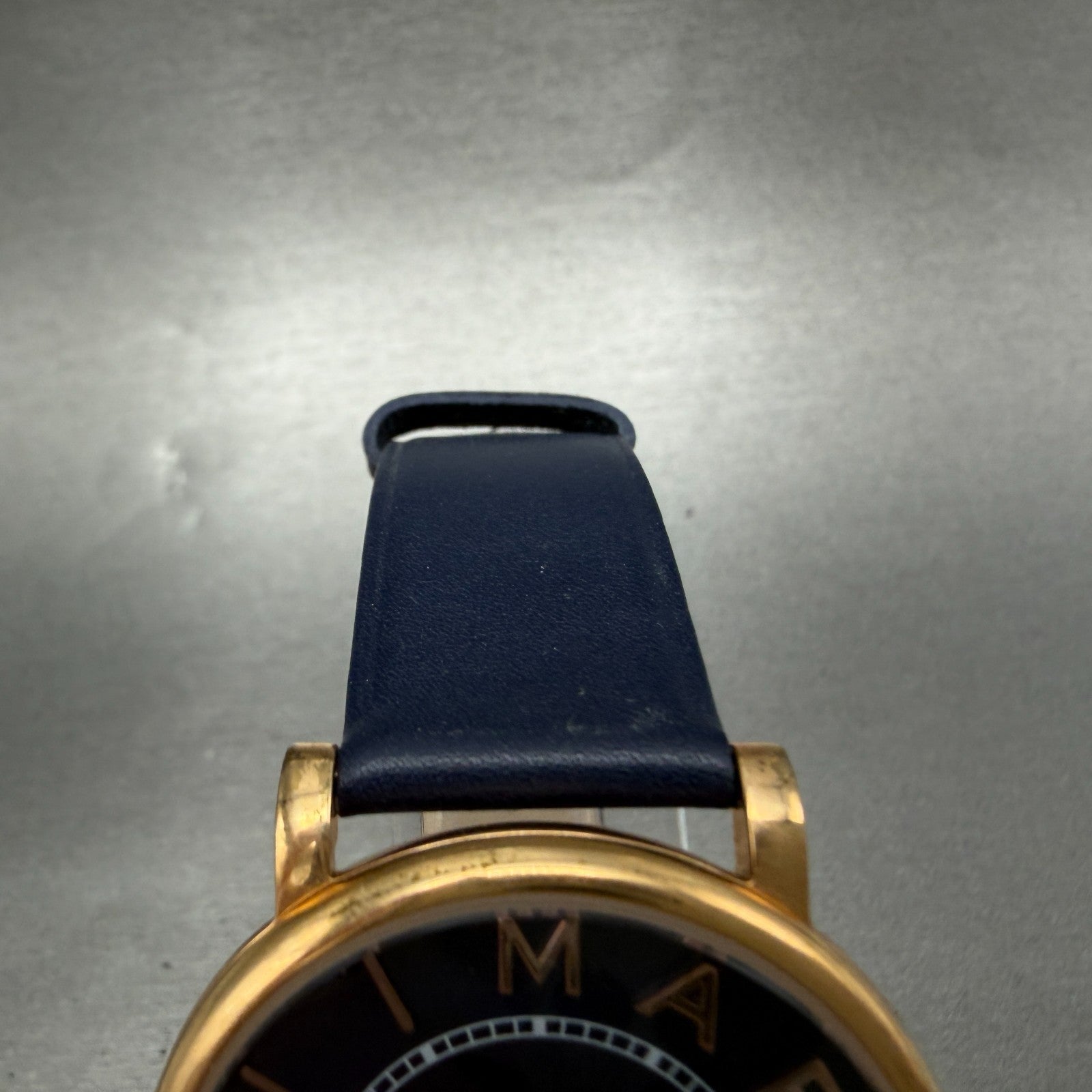Marc Jacobs Roxy Watch Unisex 36mm Blue Dial Rose Gold Tone MJ1534 New Batt4