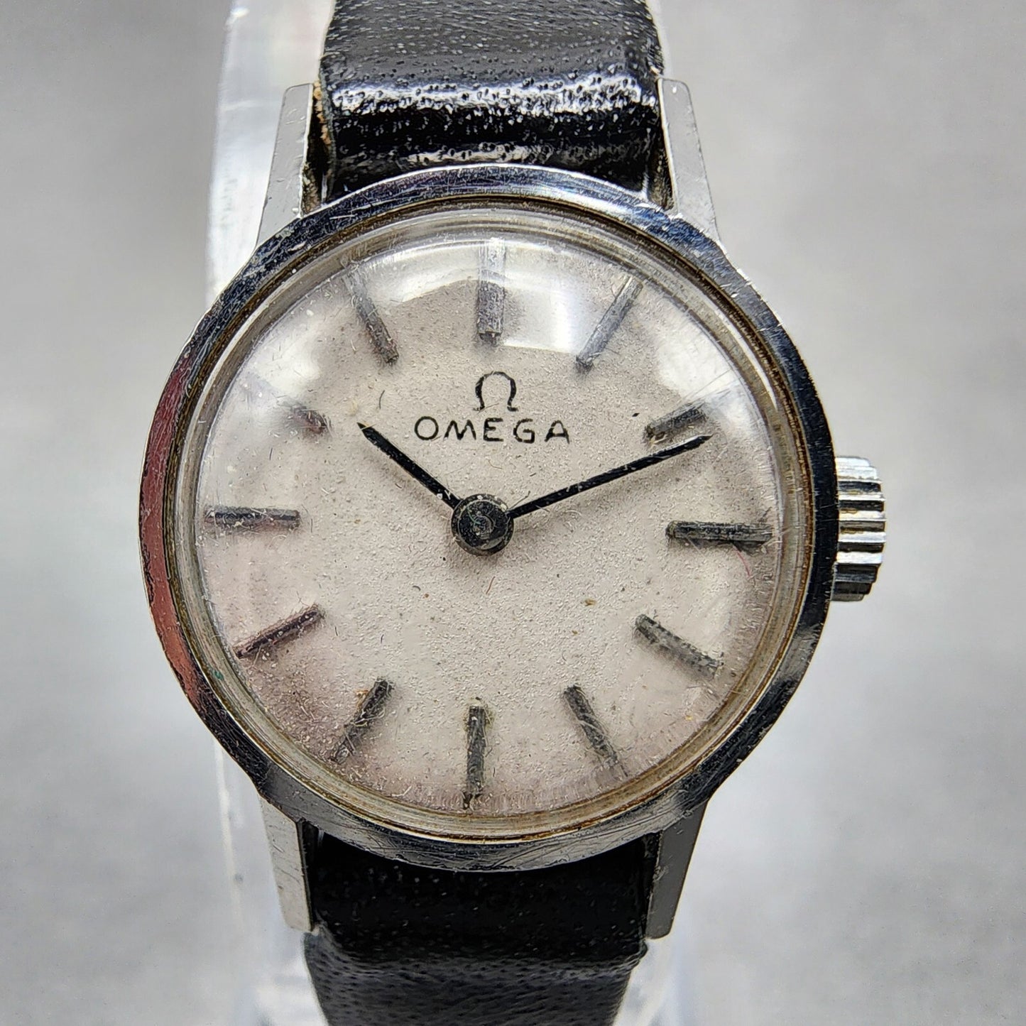 Omega Geneve Watch Women 17mm White Dial Stainless Steel Manual Wind Runs1