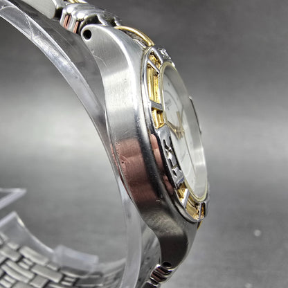 Wittnauer Laureate Watch Women 25mm White Dial Two Tone Date Round New Battery3