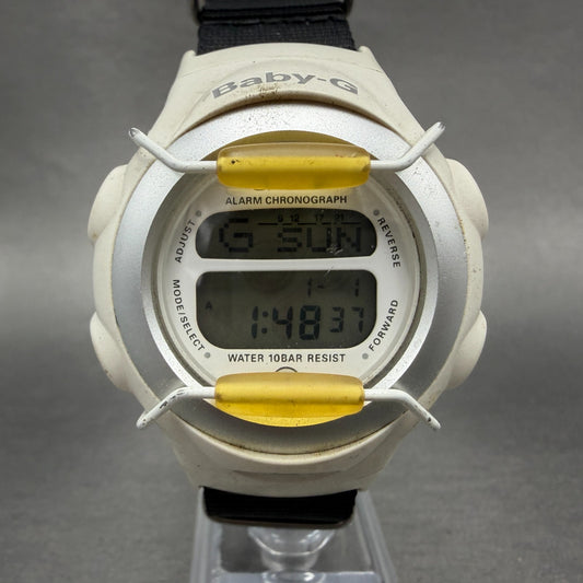 Casio Baby-G BG-097 Watch Women 40mm Digital White Alarm Chrono New Battery0