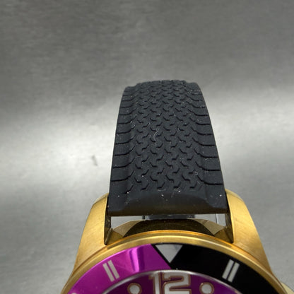 Invicta Pro Diver Watch Men 45mm Purple Dial Rose Gold Tone Round 23249 New batt4
