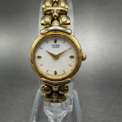 Citizen Watch Women 20mm MOP Dial Gold Tone Round 5920-S59891 New Battery0
