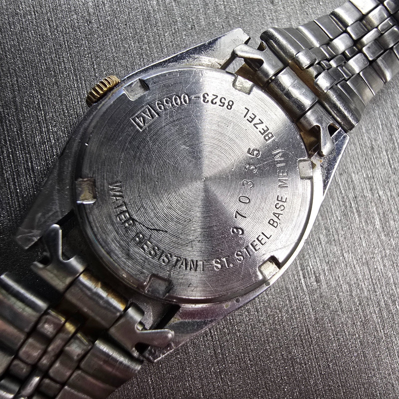 Seiko SQ Watch Women 24mm Silver Dial Two Tone Daydate Round 8523-0069 New Batt10