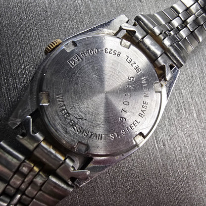 Seiko SQ Watch Women 24mm Silver Dial Two Tone Daydate Round 8523-0069 New Batt10