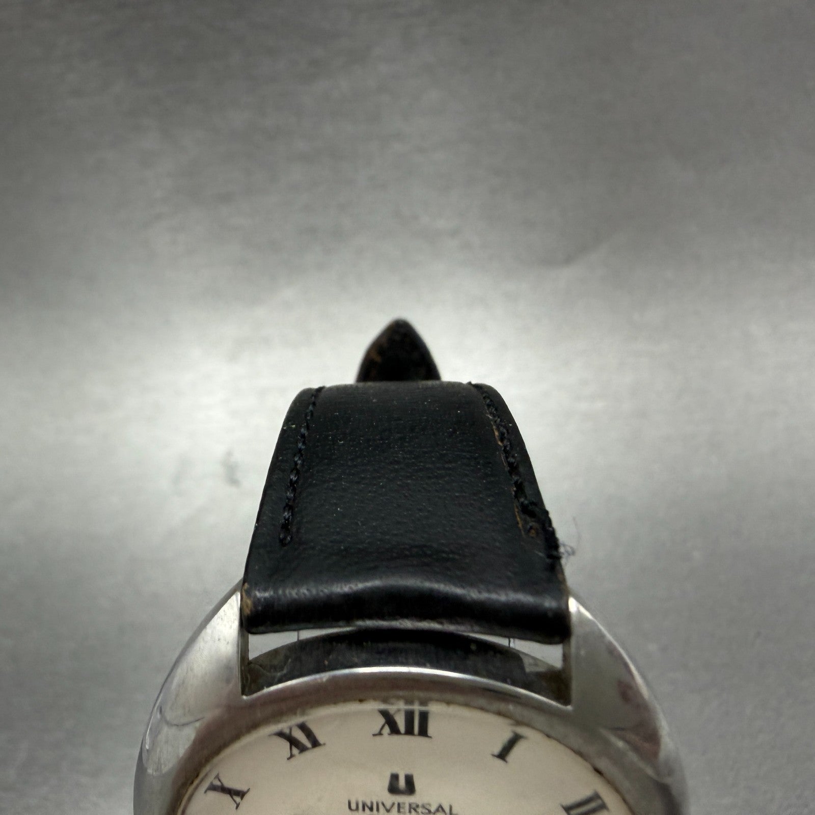 Universal Geneve Watch Men 35mm White Dial Steel Manual Wind 842111 Runs4