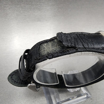 Timberland Dive Watch Men 36mm Orange Dial Steel Date Round YBAL1 New Battery10