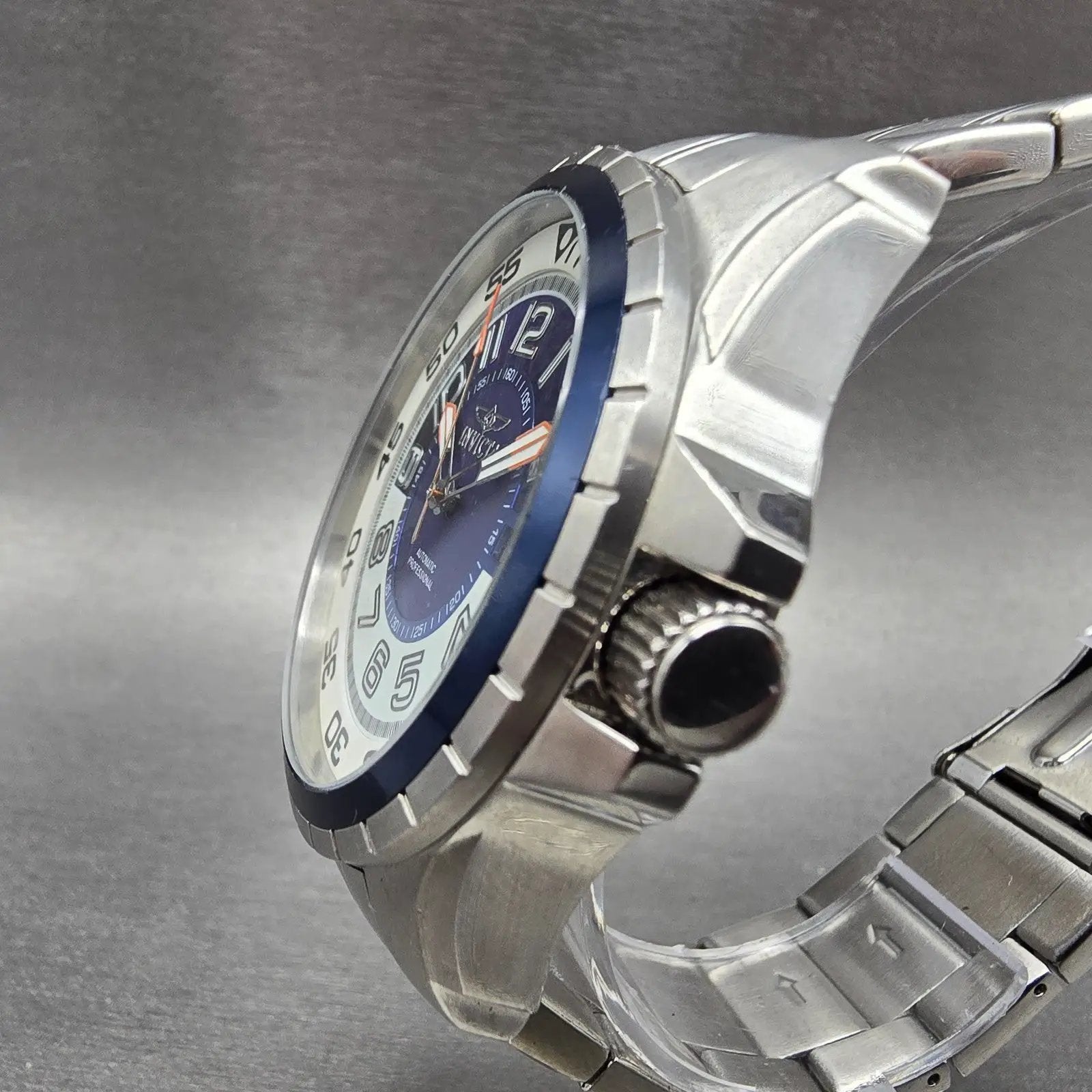 Invicta Specialty Automatic Watch Men 45mm White Dial Steel Date 1832 Runs GYGUJ2