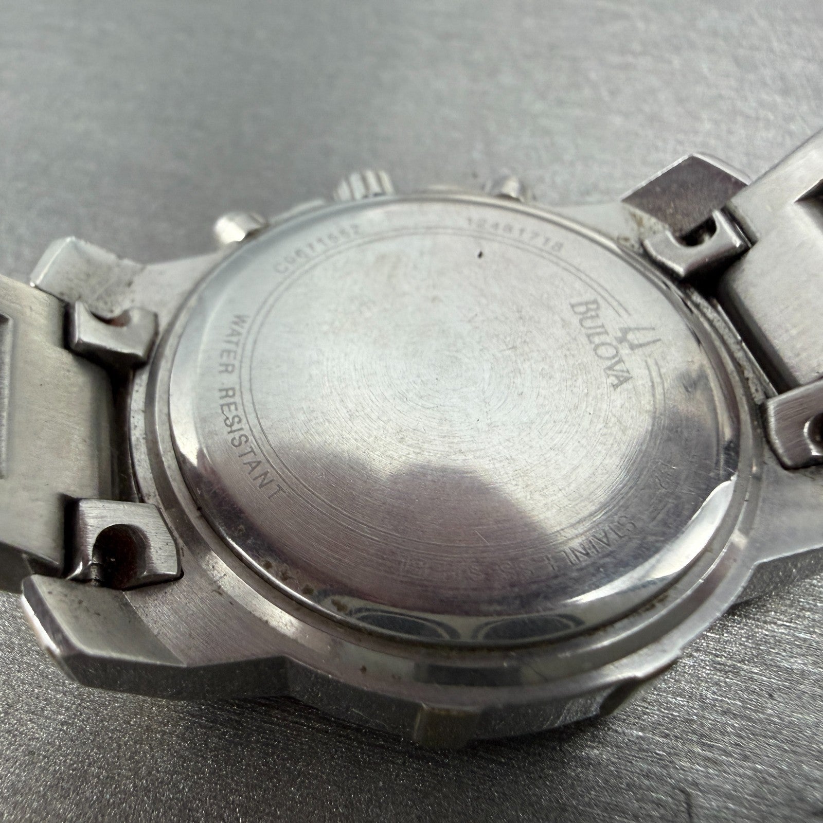 Bulova Chronograph Watch Women 32mm White Dial Two Tone Date 98P120 New Battery9