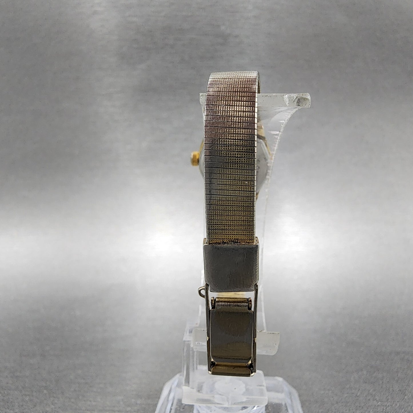 Citizen CQ Watch Women 17mm Silver Dial Gold Tone Rectangle 3220-322622 New Batt