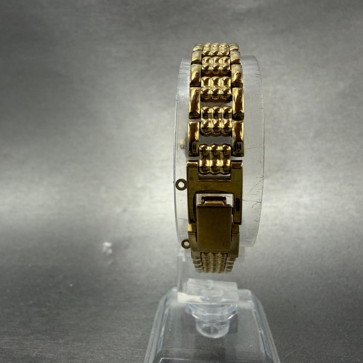 Seiko Watch Women 17mm Silver Dial Gold Ton Oval 2P20-6230 New Battery Vinatge7