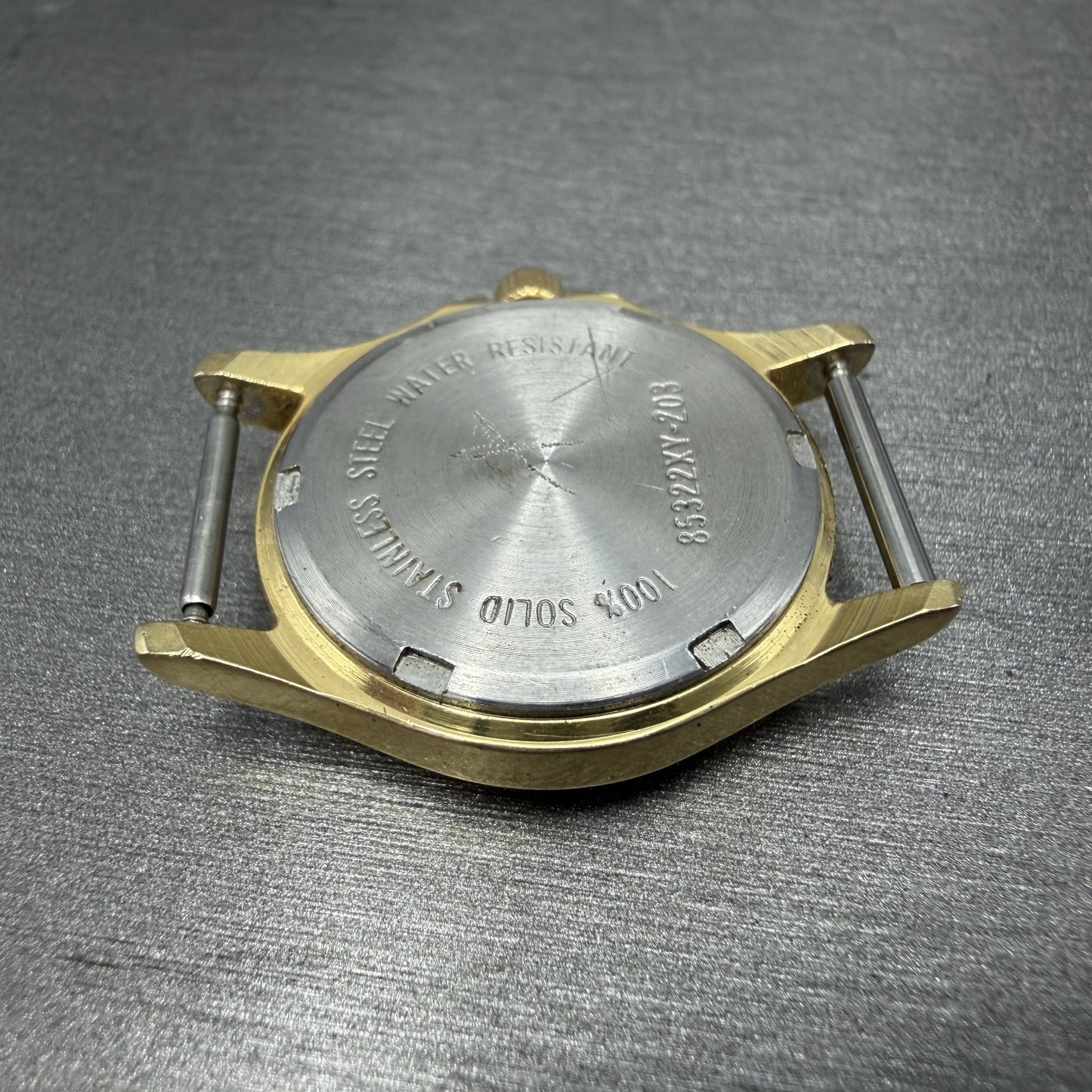 LL Bean Field Watch Women 27mm Gray Dial Gold Tone Date Round Vintage PARTS11
