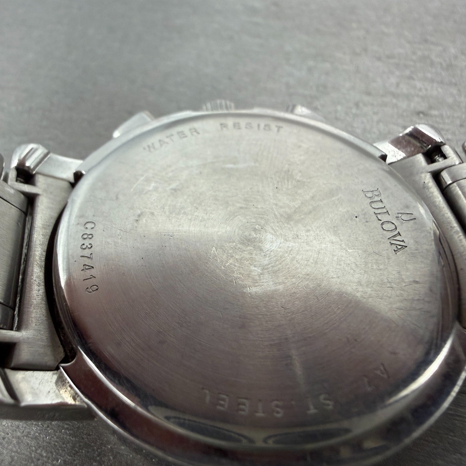 Bulova Watch Men 39mm Silver Dial Steel Daydate Round Diamond 96E03 New Batttery9