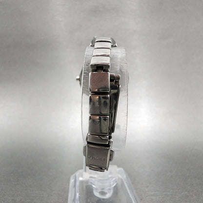 Seiko Solar Watch Women 28mm MOP Dial Silver Tone Round V1150BH0 Runs7