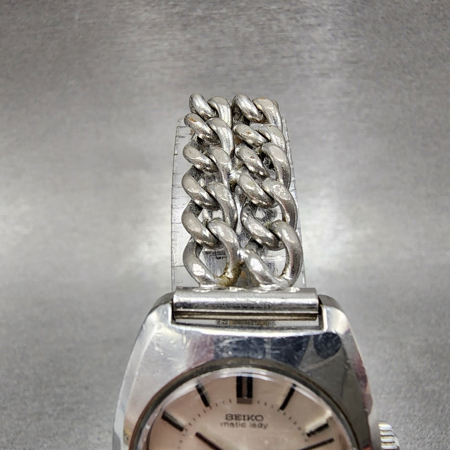 Seiko Matic Lady Special Watch Women 25mm Silver Dial Silver Tone Date Runs4