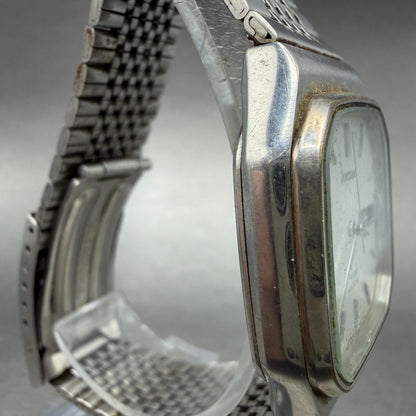 Citizen Vega Watch Men 30mm Silver Dial Silver Tone Daydate 5F00-L04080 PARTS4