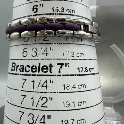 Swatch irony Plummy Purple Watch Women 25mm Purple Dial Steel New Batt YSS275G10