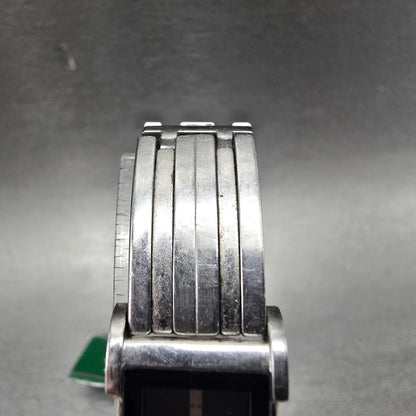 Citizen Eco-Drive Tank Watch Women 14mm Black Dial Silver G620-S008409 Works D4