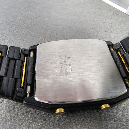 Seiko Analog Digital Watch Men 29mm Black Dial Black Tone H6015179 PARTS10