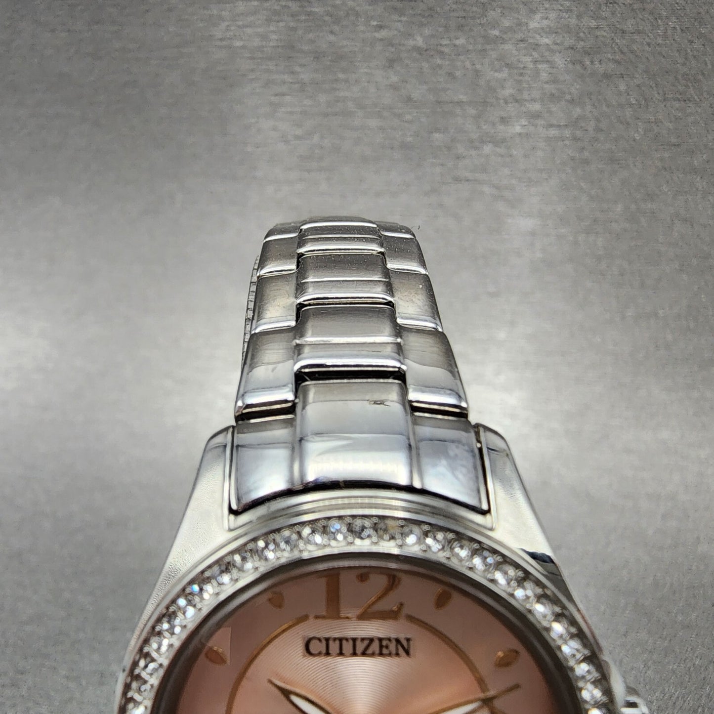 Citizen EcoDrive Watch Women 30mm Pink Dial Steel Date Round J710S097606 Runs4