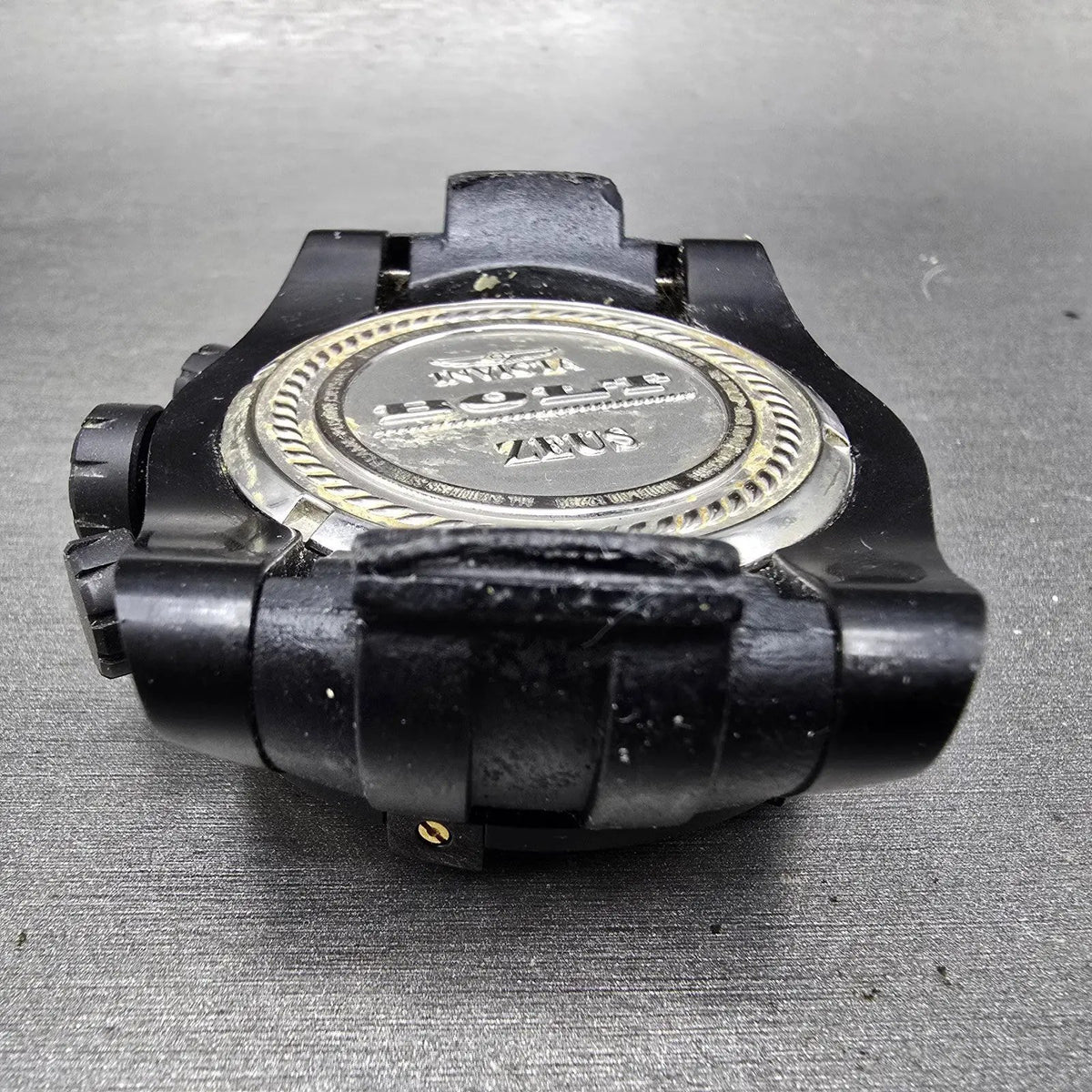 Invicta Reserve Bolt Zeus Chronograph Watch Men 53mm Black Dial Black Gold READ8