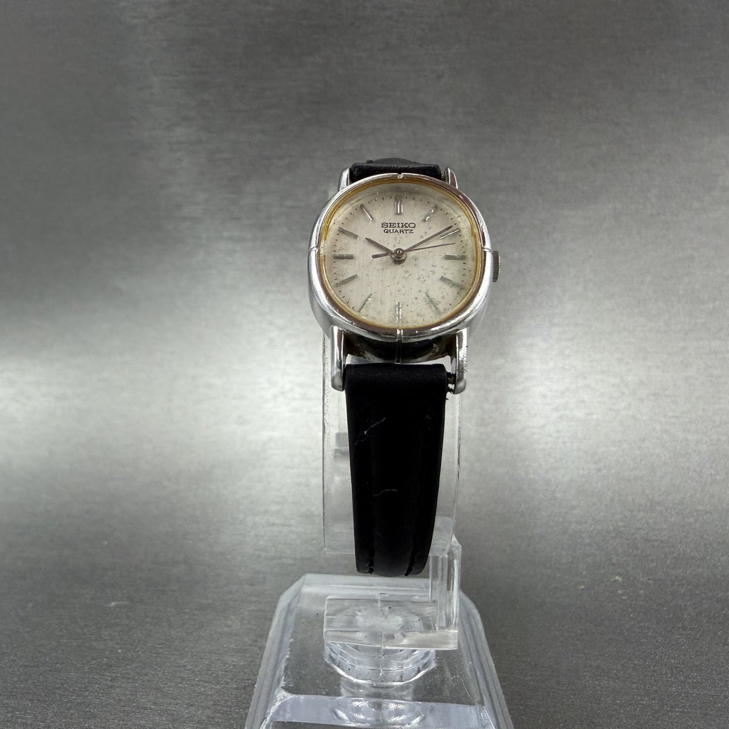 Seiko Watch Women 20mm Silver Dial Silver Tone Oval 3421-5320 New Battery5