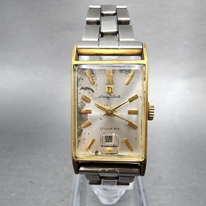 Citizen Daisy Date Watch Women 18mm White Dial Gold Plated Date Manual Wind Runs0