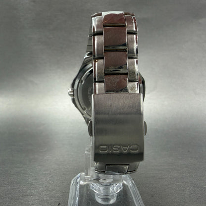 Casio Dive Watch Men 42mm Black Dial Silver Tone Date Round MTD-1044 New Battery7