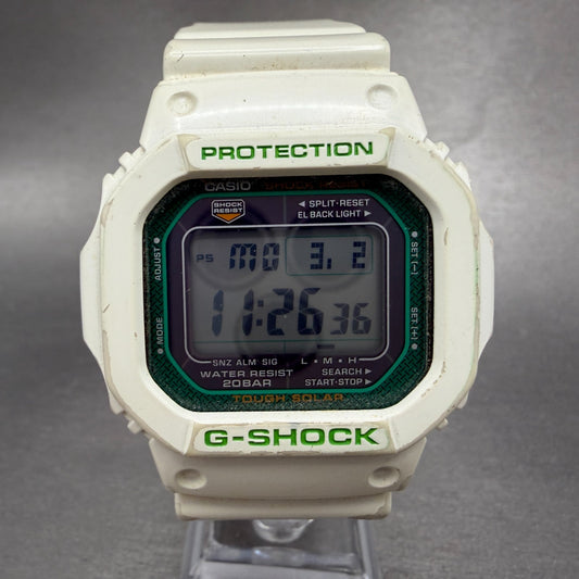 Casio G-Shock G-5600GR Watch Men 45mm White Solar Alarm Chronograph Works0