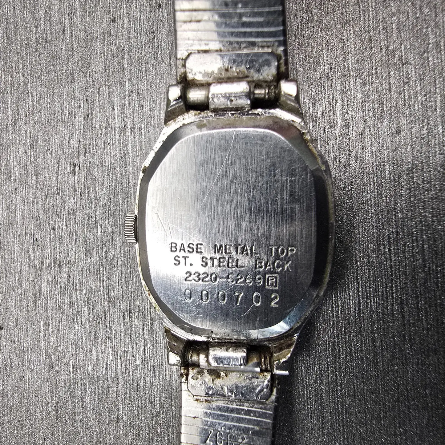 Seiko Watch Women 18mm Silver Dial Silver Tone Rectangle 2320-5269 New Battery10