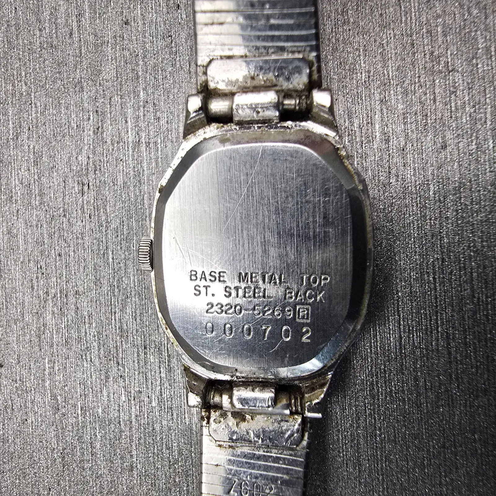 Seiko Watch Women 18mm Silver Dial Silver Tone Rectangle 2320-5269 New Battery10