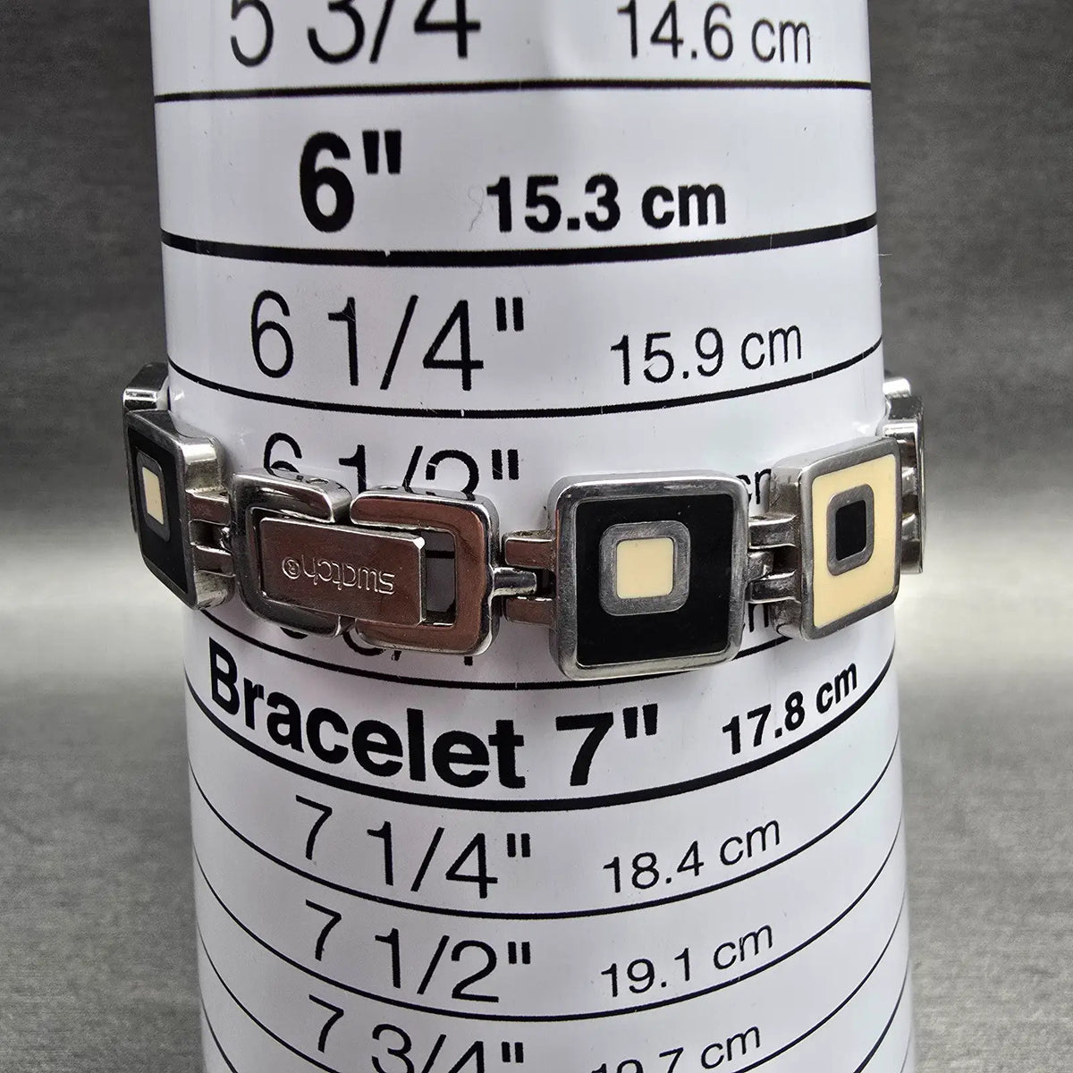 Swatch Chessboard Watch Women 25mm Silver Dial Black Case Round LB160 New Batt29