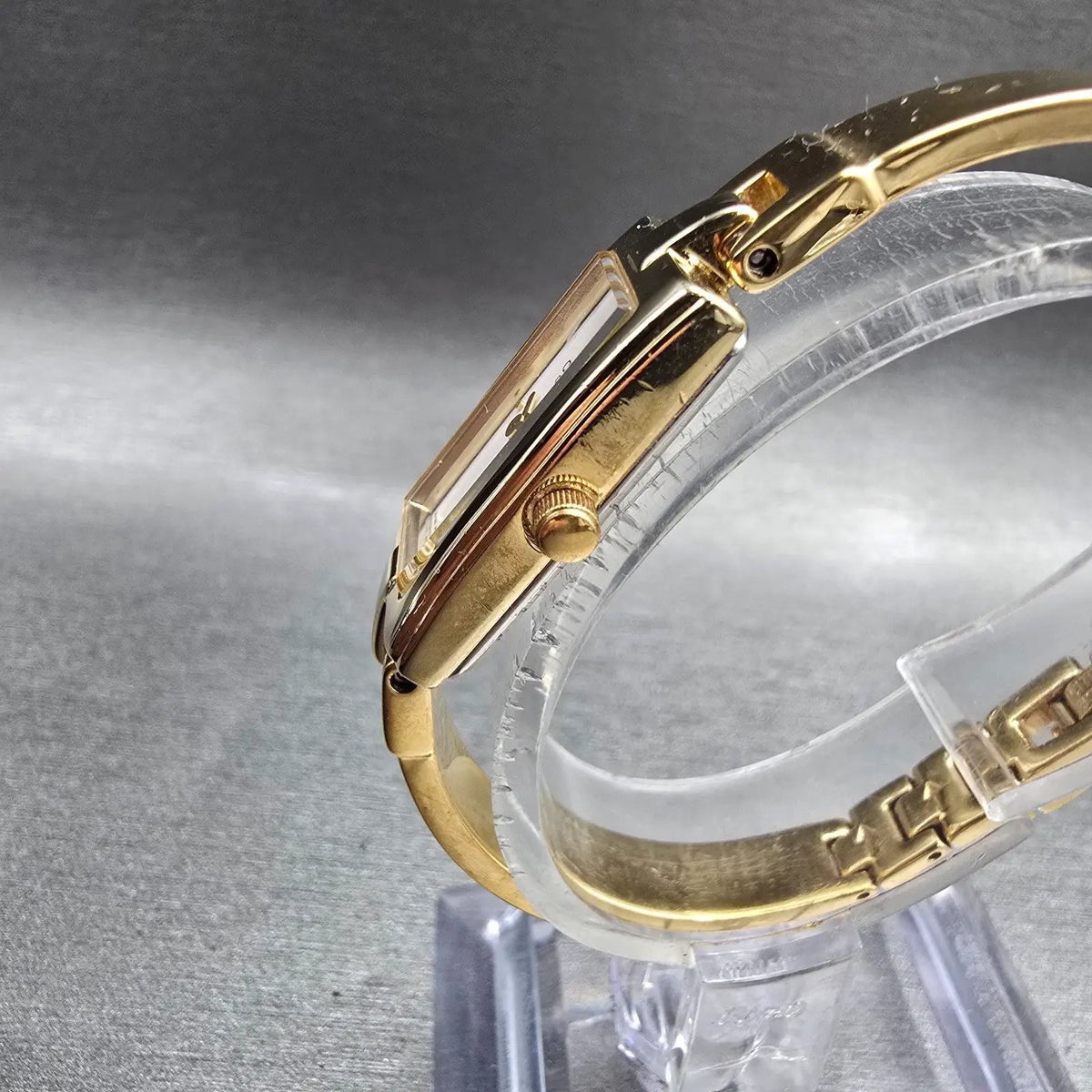 Citizen Watch Women 14mm White Dial Gold Rectangle 5421-S002869 New Battery2