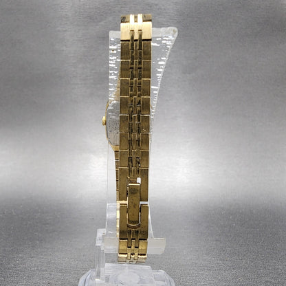 Seiko Watch Women 16mm Gold Dial Gold Tone Octagon 2C205209 New battery6