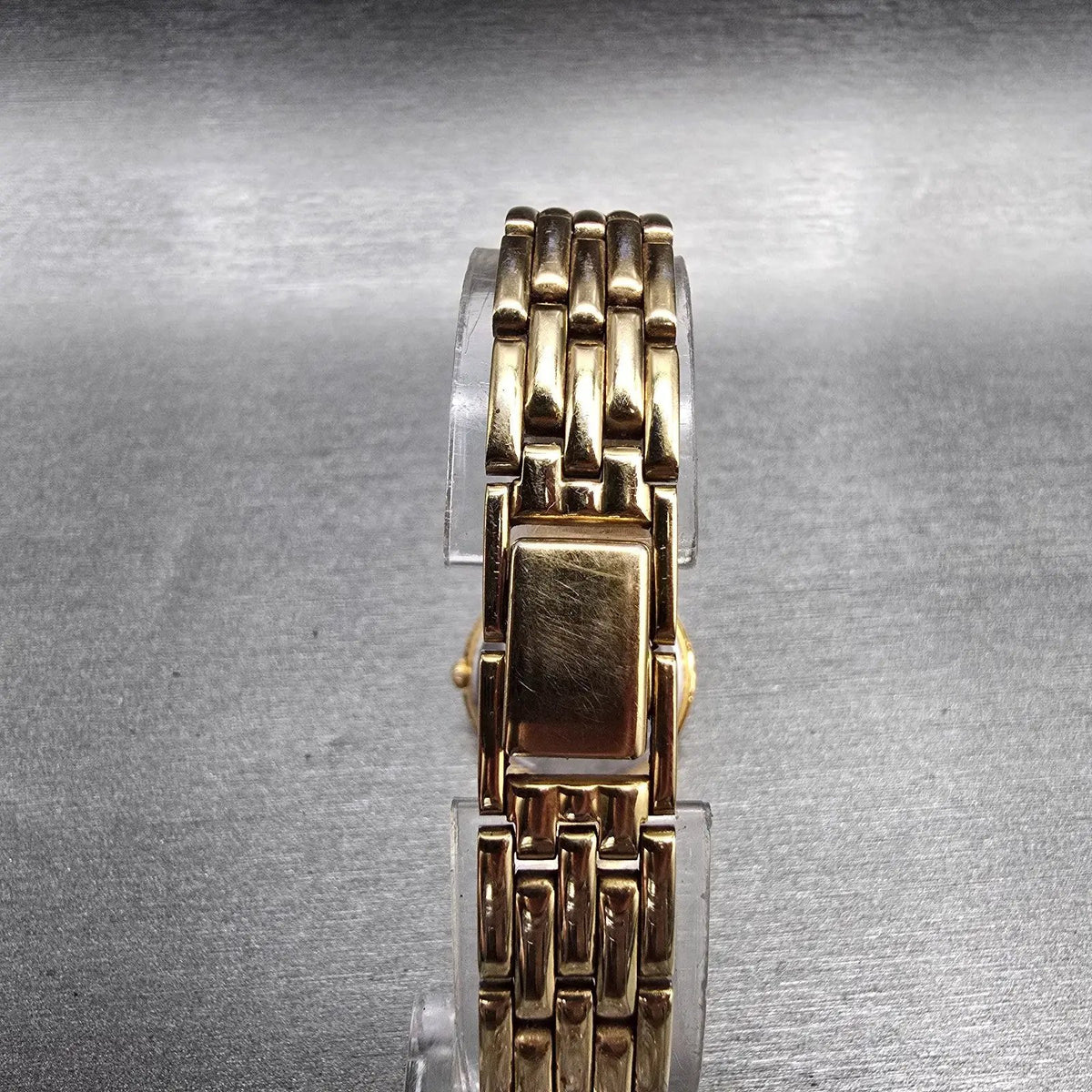 Seiko Watch Women 22mm Black Dial Gold Tone Round 1N00-0A99 New Battery VTG JP7