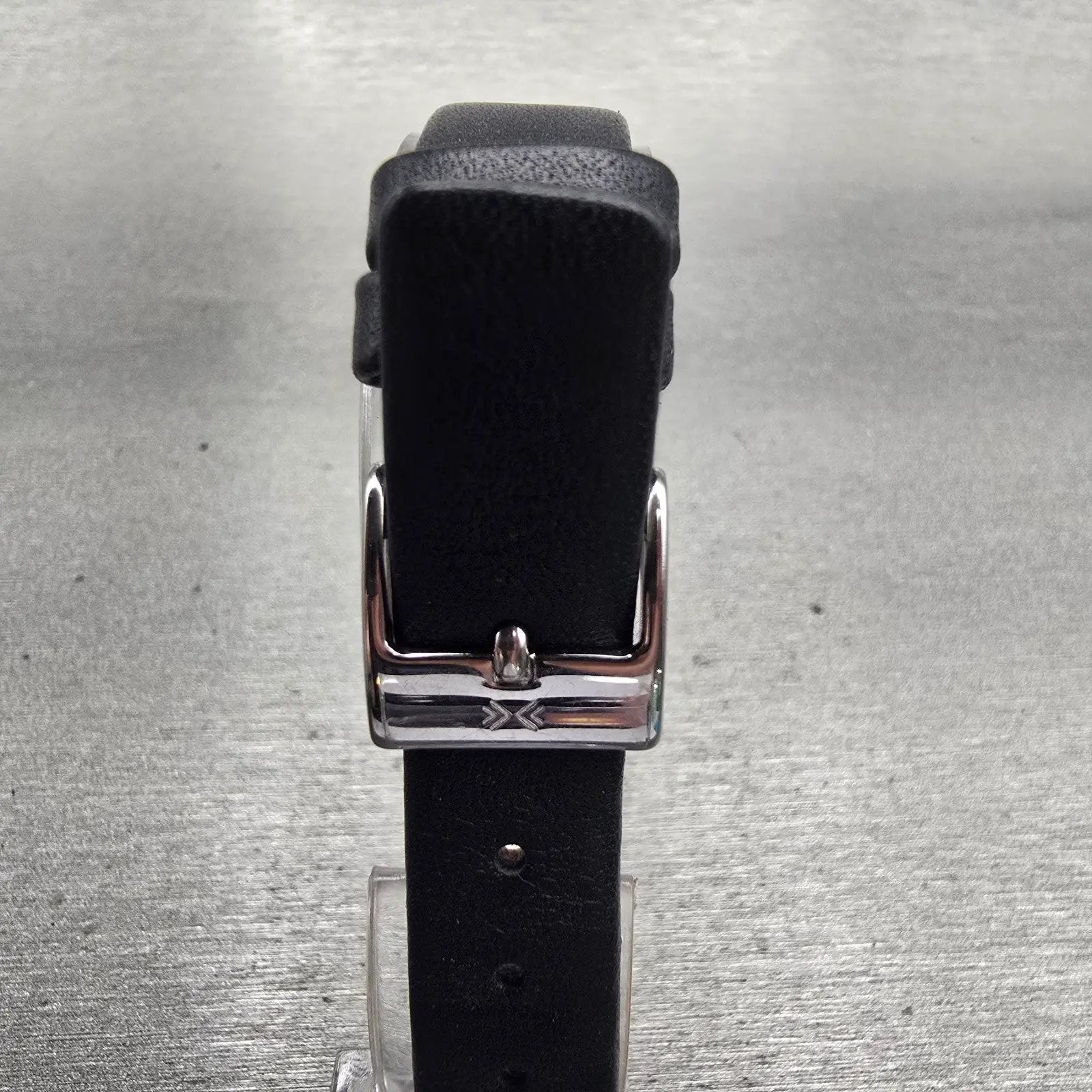 Skagen Denmark Watch Women 16mm Black Dial Silver Tone Rectangle 271SSLB New Bat7